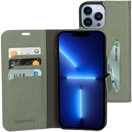 Mobiparts Classic Wallet iPhone 13 Pro Max Hoesje Bookcase Portemonnee - Stone Green