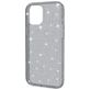 Mobigear Glitter iPhone 12 Hoesje Hardcase Backcover - Grijs