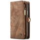 Caseme 008 iPhone XS Hoesje Uitneembare 2in1 Bookcase Portemonnee - Bruin