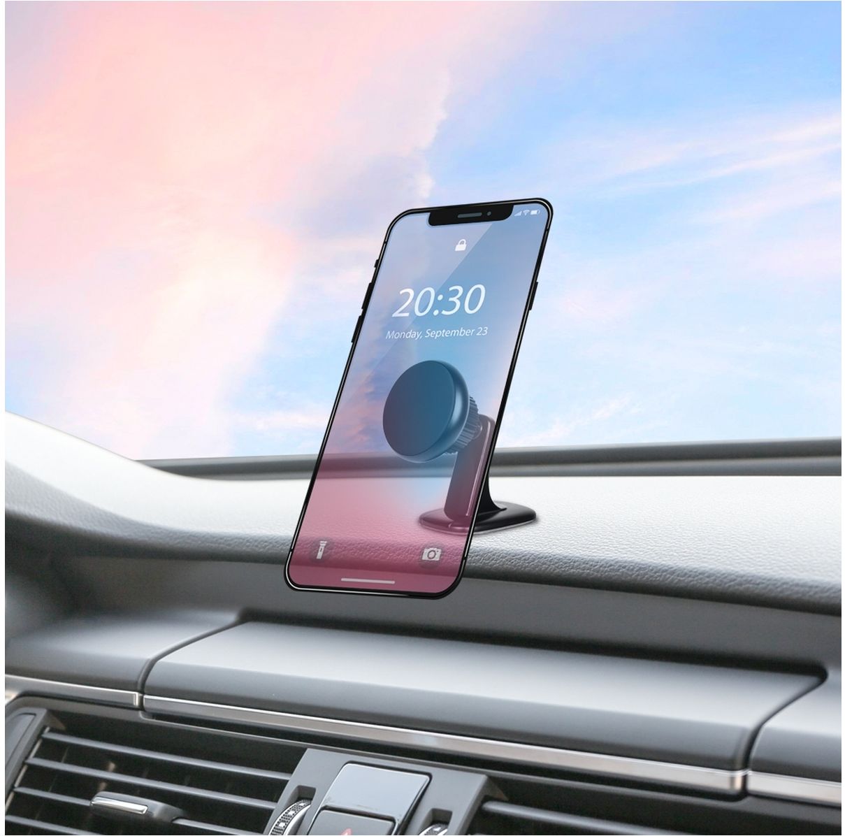 Mobigear Dash Mini Telefoonhouder Auto Dashboard Magnetisch Universeel ...