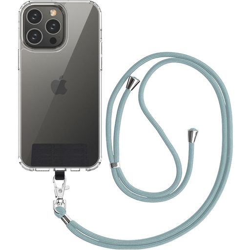 Mobigear Lanyard Universeel Telefoonkoord Verstelbaar - Grijs