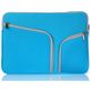 Mobigear Double Zipper Neopreen Laptop Sleeve 11 inch Laptop hoes - Blauw