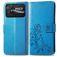 Mobigear Clover POCO C40 Hoesje Bookcase Portemonnee - Blauw