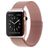 Mobigear Loop Milanese Apple Watch Bandje Magneetsluiting - 49/46/45/44 mm - Roségoud