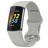 Mobigear Sport Dual Siliconen Fitbit Charge 5 Bandje Druksluiting - Grijs