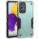 Mobigear Non-slip Armor Samsung Galaxy A73 Hoesje Hardcase Backcover Shockproof - Zwart / Turquoise