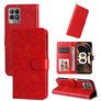 Mobigear Sunflower Realme Narzo 50 4G Hoesje Bookcase Portemonnee - Rood