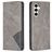 Mobigear Rhombus Slim Samsung Galaxy S23 FE Hoesje Bookcase - Grijs