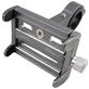 Mobigear Alu Bracket Telefoonhouder Fiets / Motor Fietsstuur Bevestiging Klem Universeel - Grijs