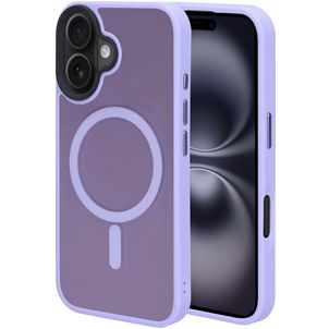 Mobiparts Hardcover iPhone 16 MagSafe Hoesje Hardcase Backcover - Satin Lila