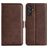 Mobigear Slim Magnet Samsung Galaxy M55 Hoesje Bookcase Portemonnee - Bruin