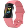 Mobigear Sport Dual Siliconen Fitbit Charge 5 Bandje Druksluiting - Magenta