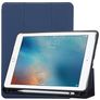 Mobigear Tri-Fold Gel iPad Pro 10.5 Inch (2017) Hoes TPU,Kunstleer Bookcase + Stylus Houder - Blauw
