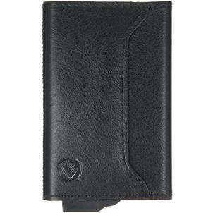 Valenta Card Case Plus Leren Pasjeshouder - 7 Pasjes - Zwart