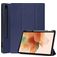 Mobigear Tri-Fold Gel Samsung Galaxy Tab S7 FE Hoes TPU,Kunstleer Bookcase + Stylus Houder - Donkerblauw