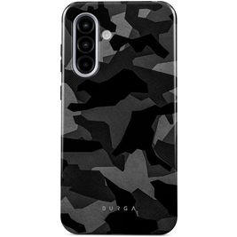 Burga Tough Samsung Galaxy A56 Hoesje Hardcase Backcover Shockproof - Night Black Camo