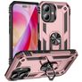 Mobigear Armor Ring iPhone 16 Plus Hoesje Hardcase Backcover Shockproof met Ringhouder - Roségoud