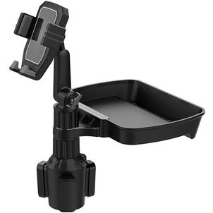 Mobigear Side Tray Telefoonhouder auto Bekerhouder Klem Universeel - Zwart