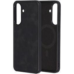 Mobiparts Classic Samsung Galaxy A37 MagSafe Hoesje TPU,Kunstleer Backcover - Graphite Black