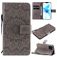 Mobigear Sunflower iPhone 12 Hoesje Bookcase Portemonnee - Grijs