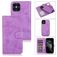 Mobigear Wallet iPhone 12 Hoesje Uitneembare 2in1 Bookcase Portemonnee - Paars