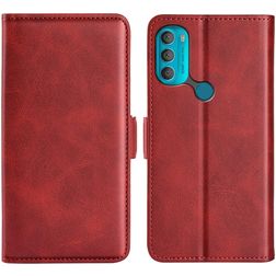 Mobigear Slim Magnet Motorola Moto G71 5G Hoesje Bookcase Portemonnee - Rood