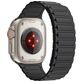 Mobigear Loop Mag Siliconen Apple Watch Bandje Magneetsluiting - 49/46/45/44 mm - Zwart