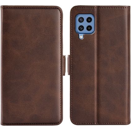 Mobigear Slim Magnet Samsung Galaxy M22 Hoesje Bookcase Portemonnee - Bruin
