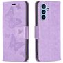 Mobigear Butterfly Samsung Galaxy A54 Hoesje Bookcase Portemonnee - Paars