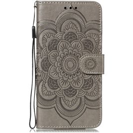 Mobigear Mandala iPhone 11 Pro Hoesje Bookcase Portemonnee - Grijs
