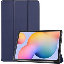 Mobigear Tri-Fold Samsung Galaxy Tab S6 Lite Hoes Bookcase - Donkerblauw