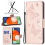 Mobigear Butterfly Samsung Galaxy A13 4G Hoesje Bookcase Portemonnee - Roségoud