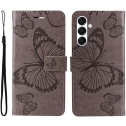 Mobigear Butterfly Samsung Galaxy A26 Hoesje Bookcase Portemonnee - Grijs