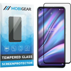 Mobigear Premium Wiko View 5 Glazen Screenprotector - Case Friendly - Zwart