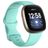 Mobigear Sport Dual Siliconen Fitbit Versa 3 Bandje Druksluiting - Turquoise