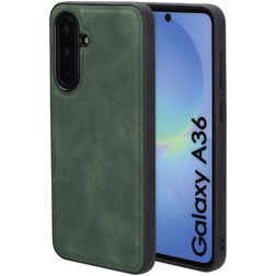 Mobiparts Classic Samsung Galaxy A36 MagSafe Hoesje TPU,Kunstleer Backcover - Emerald Green