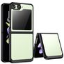 Mobigear Crystal Samsung Galaxy Z Flip 5 Hoesje Hardcase Backcover - Transparant / Zwart