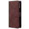 Mobigear Zipper Samsung Galaxy A51 Hoesje Bookcase Portemonnee - Bruin