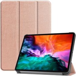 Mobigear Tri-Fold iPad Pro 12.9 Inch (2021) Hoes Bookcase - Roségoud