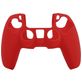 Mobigear Classic Dun Playstation 5 controller Hoesje Flexibel Siliconen - Rood