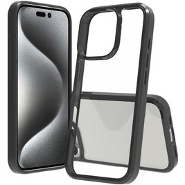 Mobigear Crystal iPhone 16 Pro Hoesje Hardcase Backcover - Zwart