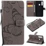 Mobigear Butterfly Huawei Y6p Hoesje Bookcase Portemonnee - Grijs