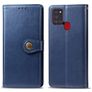 Mobigear Snap Button Samsung Galaxy A21s Hoesje Bookcase Portemonnee - Blauw