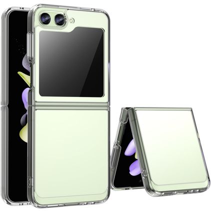 Mobigear Crystal Doorzichtig Samsung Galaxy Z Flip 5 Hoesje Hardcase Backcover - Transparant