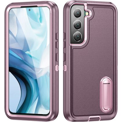 Mobigear Rugged Stand Samsung Galaxy S23 Plus Hoesje Hardcase Backcover Shockproof met Standaard - Paars