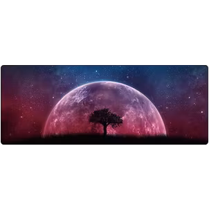 Mobigear Anti-Slip Muismat - 40 x 90 CM - Galaxy Tree