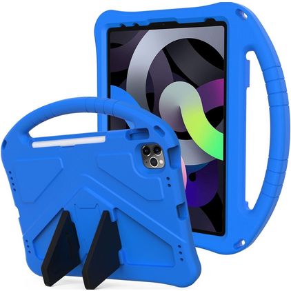 Mobigear AeroArmor iPad 11 (2025) Kinder Tablethoes met Handvat + Stylus Houder - Blauw