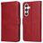 Mobigear Wallet Samsung Galaxy S24 Hoesje Bookcase Portemonnee - Rood