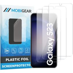 Mobigear Samsung Galaxy S23 Plus Screenprotector Folie - Case Friendly (3-Pack)