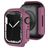 Mobigear Colors Dun Apple Watch - 45 mm Hardcase Hoesje - Bordeaux Rood